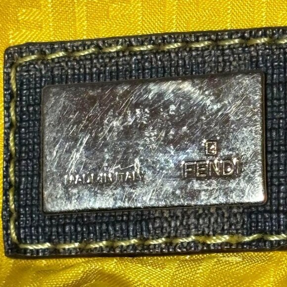 Authentic FENDI Zucca Large Spalmati Roll Tote Handle Shoulder Bag Brown PVC Tan - Picture 9 of 12